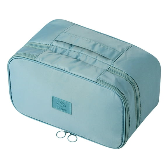 CasaChic Travel Underwear Storage Bag, 180° Opening Design with 6 Separate Pockets & Central Zipper Compartment, Easy to Clean - Ideal for Bra, Underwear, Business Trip & Suitcase