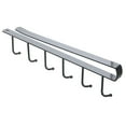 thumbnail image 1 of CasaChic Under Cabinet Hanger Rack, Kitchen Paper Roll Towel Hanger with 6 Hooks, Sturdy Steel Bathroom Organizer for Easy Installation, 1 of 3