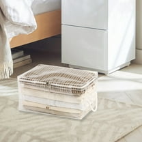 CasaChic Wardrobe Clothes Organizer Set - Foldable, Sturdy with Handles for Folded Clothes, Underwear, Socks & Drawer Storage