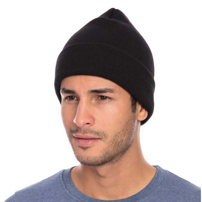 Casaba Warm Beanies Toboggan Cuffed Knit Slouch Winter Caps Hats Mens  Womens