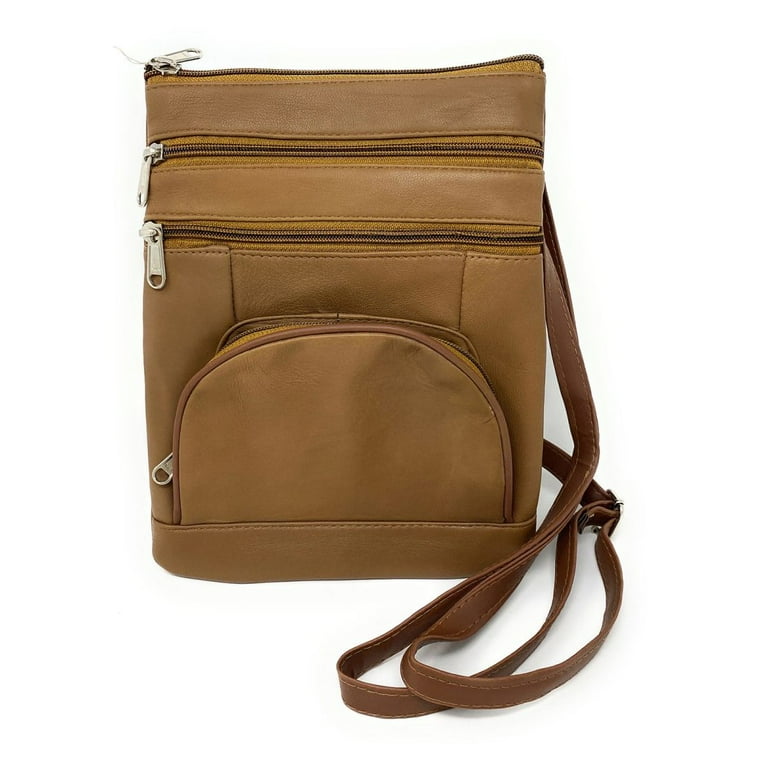 Casaba Womens Genuine Leather Crossbody Purse Shoulder Messenger