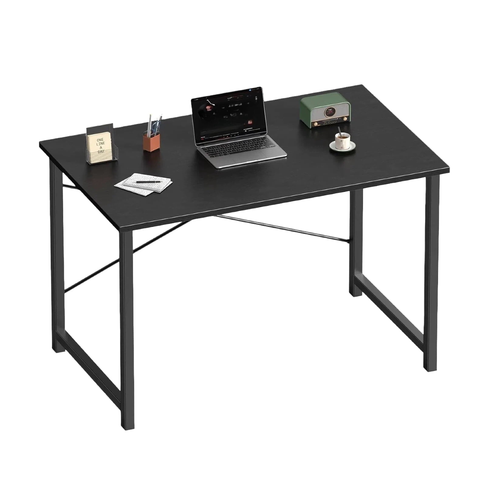 Casabay 40 Inch Computer Desk Home Office Desk with X-Shaped Metal ...
