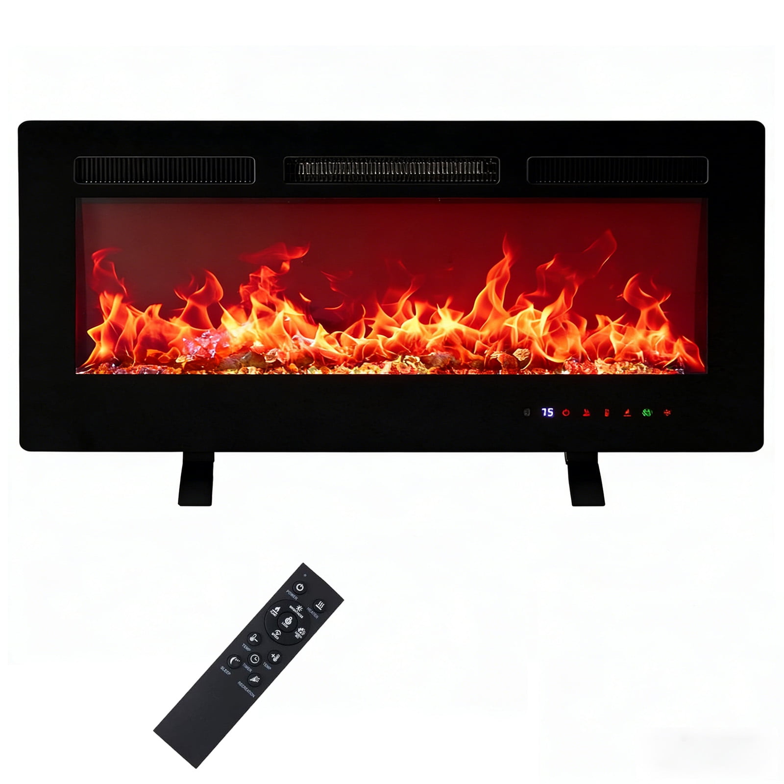 Casabay 50 Inch Freestanding Electric Fireplace with Remote Control