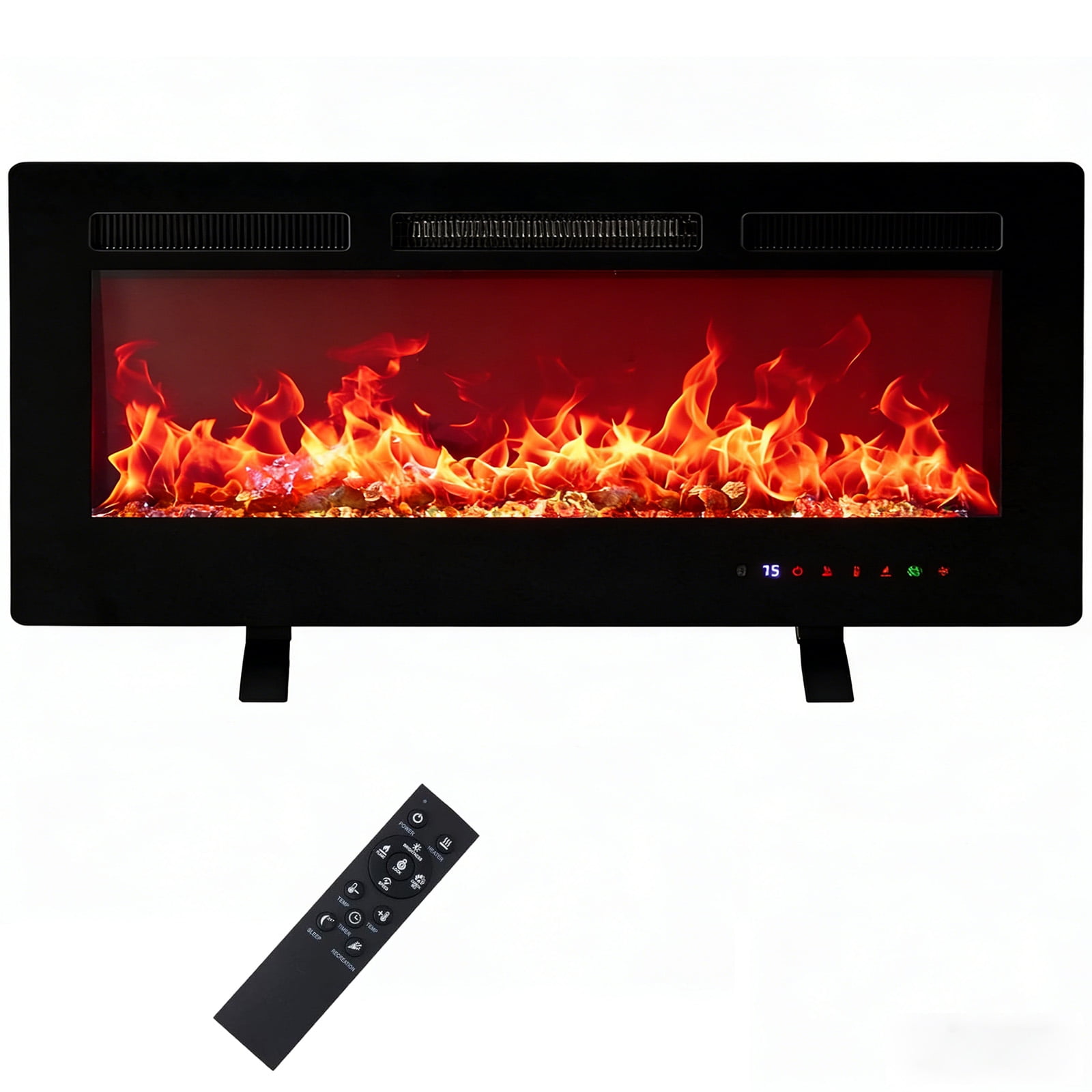 Casabay 60 Inch Freestanding Electric Fireplace with Remote Control
