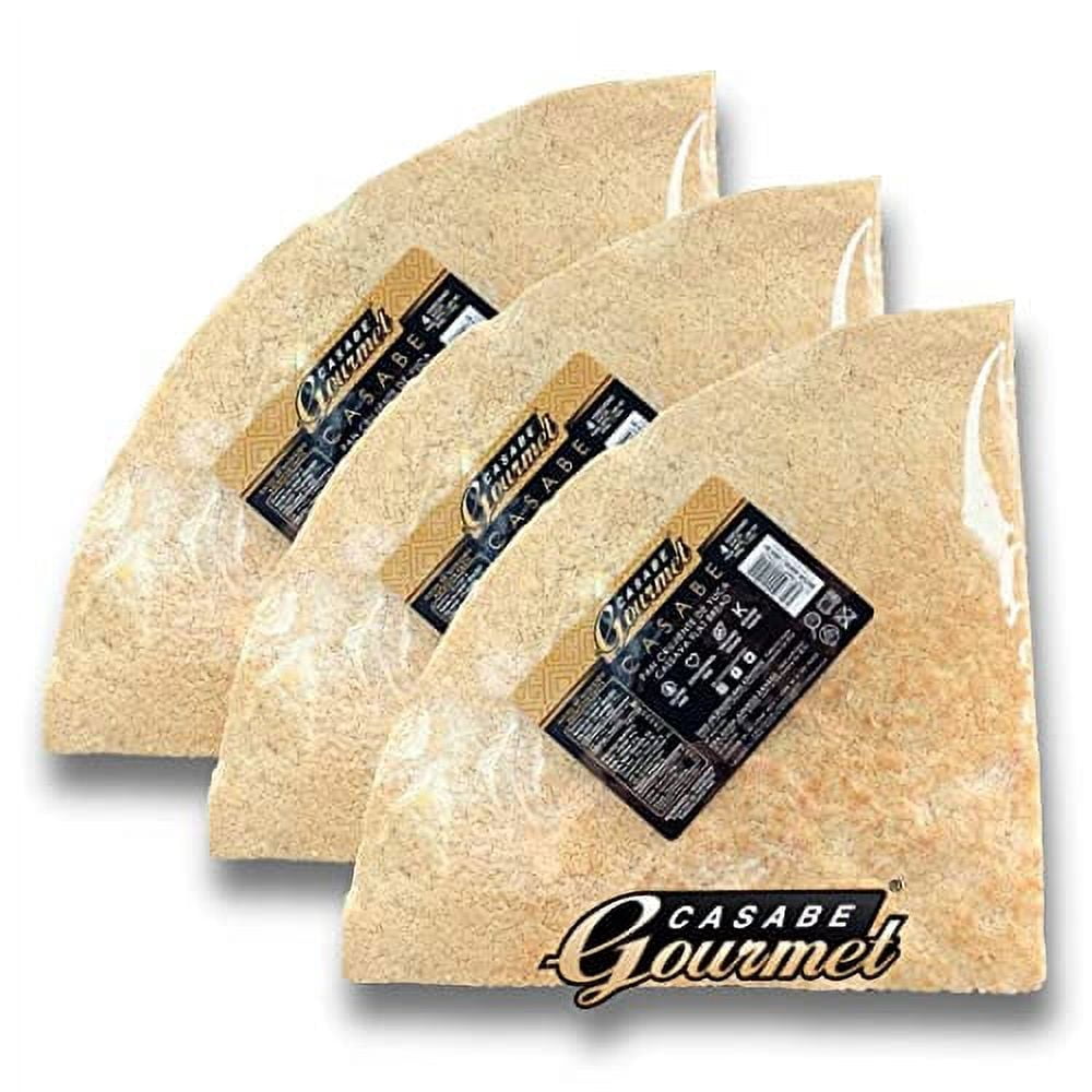 Casabe Gourmet  Pan de Yuca / Cassava Bread, Natural Flavor, 3 Pack, 225gr each