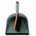 thumbnail image 1 of Casabella 1 Count Dustpan and Brush Set, Orange and Graphite, 1 of 4
