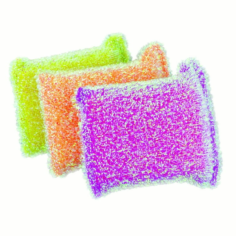 Casabella Non-Scratch Sparkle Scrubby Sponges, (Pack of 2)