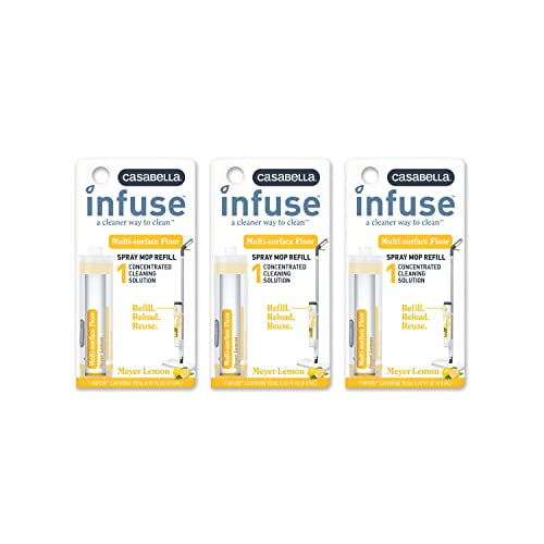 Casabella Infuse Pack of 3 Multi Floor Spray Mop Concentrated Cleaning