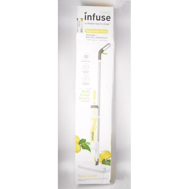 Casabella Infuse Spray Mop Kit with Mop, Pad & Cleaner Concentrate