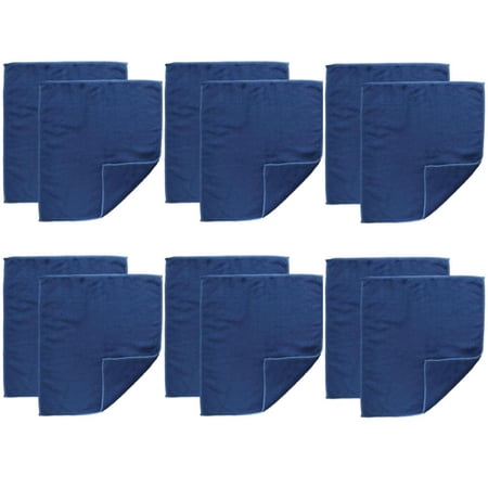 Casabella Microfiber Dusting Cloths Cleaning Cloth Set Of 2 Blue, 6-Pack