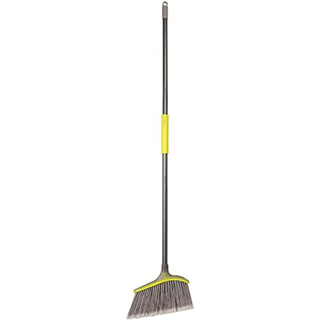 Casabella Wayclean Wide Angle Broom, Gray