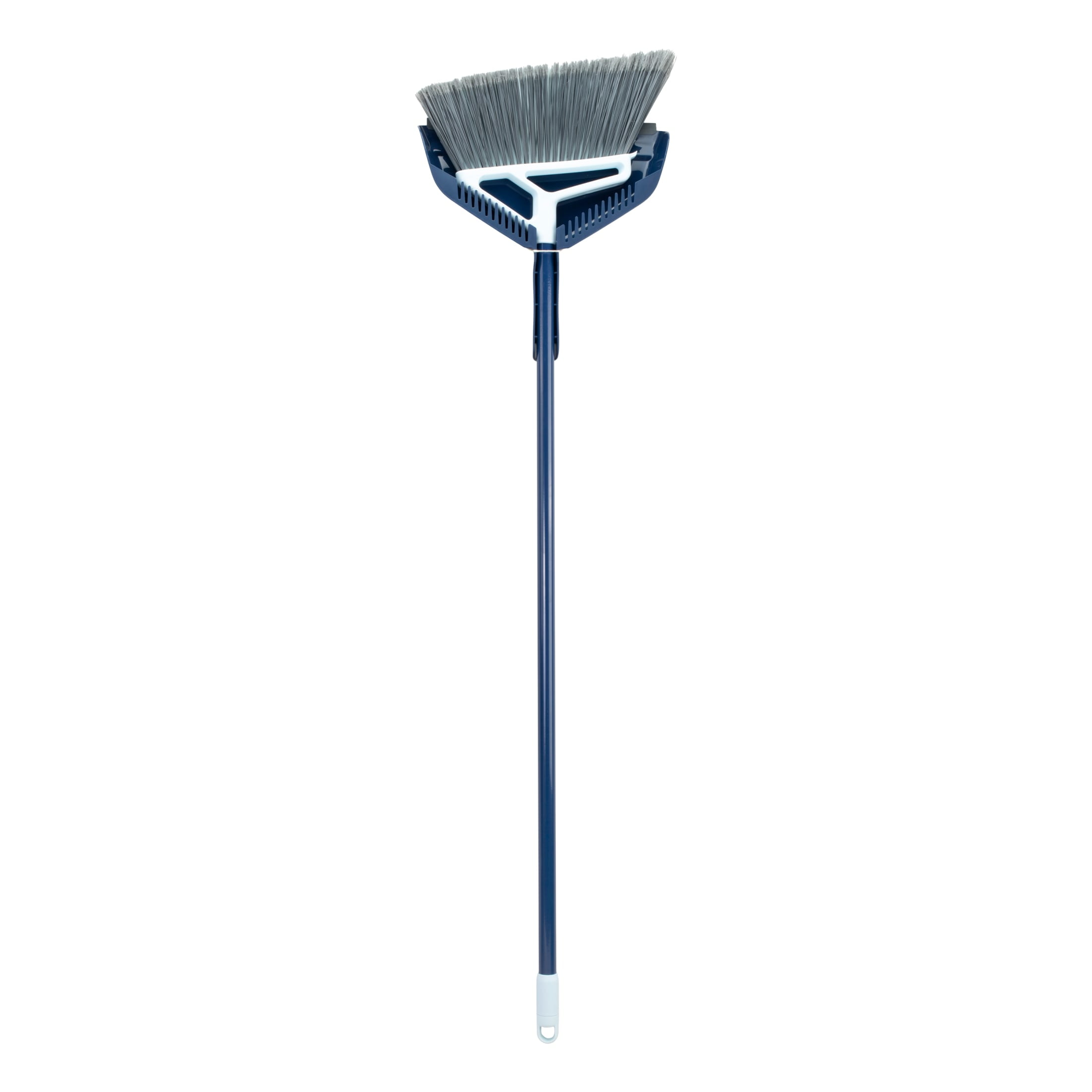 Casabella XL Power Core Broom 15" Brush Width + Dustpan w/ Integrated Scraper Rubber Lip 53" Length