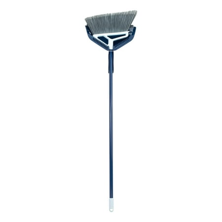 Casabella XL Power Core Broom 15" Brush Width + Dustpan w/ Integrated Scraper Rubber Lip 53" Length