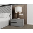 thumbnail image 1 of Casabianca Home Carter Left nightstand in gray matte., 1 of 5