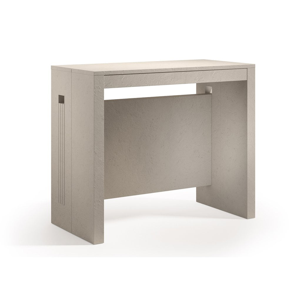 Erika Beige Textured Melamine Extendable Console Table