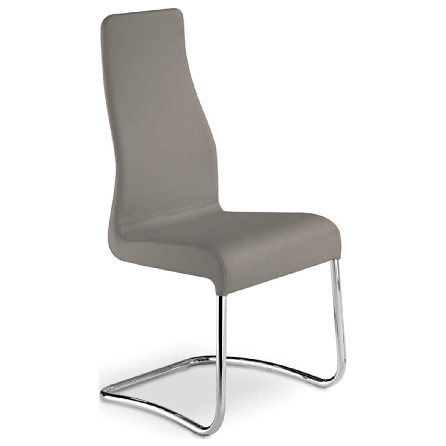 Casabianca Home FLORENCE dining chair in white leather with chrome