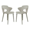 thumbnail image 1 of Casabianca Home Marilyn Set of 2 Velvet Fabric Dining Chairs - Gray, 1 of 6