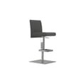 thumbnail image 1 of Casabianca Modern Vittoria Metal Italian Adjustable Bar Stool in Gray, 1 of 3