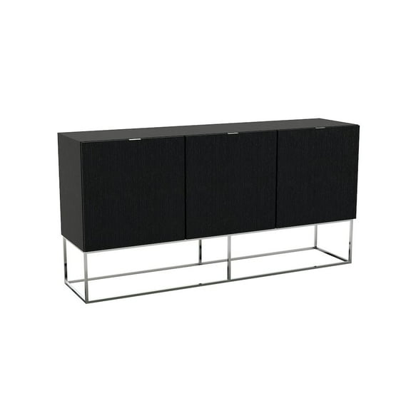Casabianca Modern Vizzione Engineered Wood Buffet-Server in Dark Gray Oak