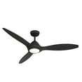 thumbnail image 1 of Casablanca 52856 56 in. Surea Matte Black Damp Rated Ceiling Fan with LED Light Kit & Handheld Remote, 1 of 1