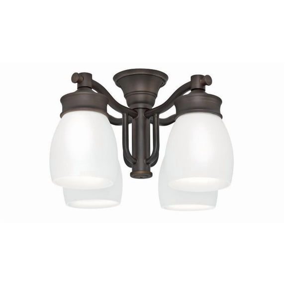 99090 Casablanca Fans Accessory - Four Light Outdoor Fixture-Brushed Cocoa Finish