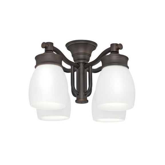 99090 Casablanca Fans Accessory - Four Light Outdoor Fixture-Brushed Cocoa Finish