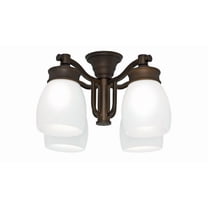 Casablanca 99091 Maiden Bronze Outdoor 4 Light Fixture with Cased White Glass