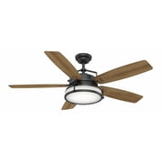 59359-Casablanca Fans-Caneel Bay - 5 Blade 56 Inch Ceiling Fan with Wall Control in Rustic Modern Style and includes 5 Motor Speed settings-Aged Steel