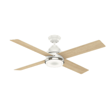 59413-Casablanca Fans-Daphne - 4 Blade 9 Inch Ceiling Fan with Wall Control in Modern Style and includes 4 Motor Speed settings-Fresh White