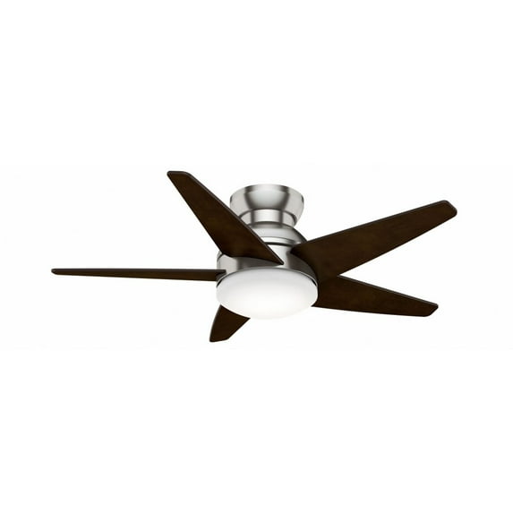 59351-Casablanca Fans-Isotope - 5 Blade 44 Inch Ceiling Fan with Wall Control in Modern Nautical Style and includes 5 Motor Speed settings-Brushed