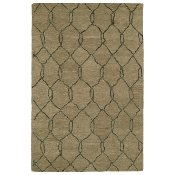 Casablanca Geometric Casual Rug - Lt.Brown - 4' x 6'