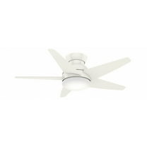 59350-Casablanca Fans-Isotope - 5 Blade 44 Inch Ceiling Fan with Wall Control in Modern Nautical Style and includes 5 Motor Speed settings-Fresh White