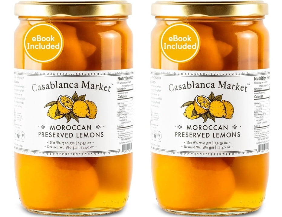 Casablanca Market Moroccan Preserved Lemons – Whole Non-GMO