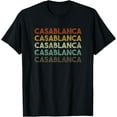 thumbnail image 1 of t-shirt Casablanca, Morocco | Retro Style T-shirt T-Shirt mens t shirt，black，women，funny，misfits，men，journey, 1 of 4