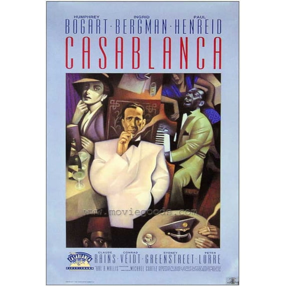 Casablanca Movie POSTER 27" x 40" Style D
