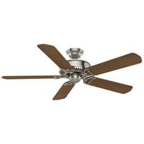 55067 Casablanca Fans Panama - 5 Blade 54 Inch Ceiling Fan with Wall Control in Rustic Farmhouse Style and includes 5 Motor Speed settings-Brushed