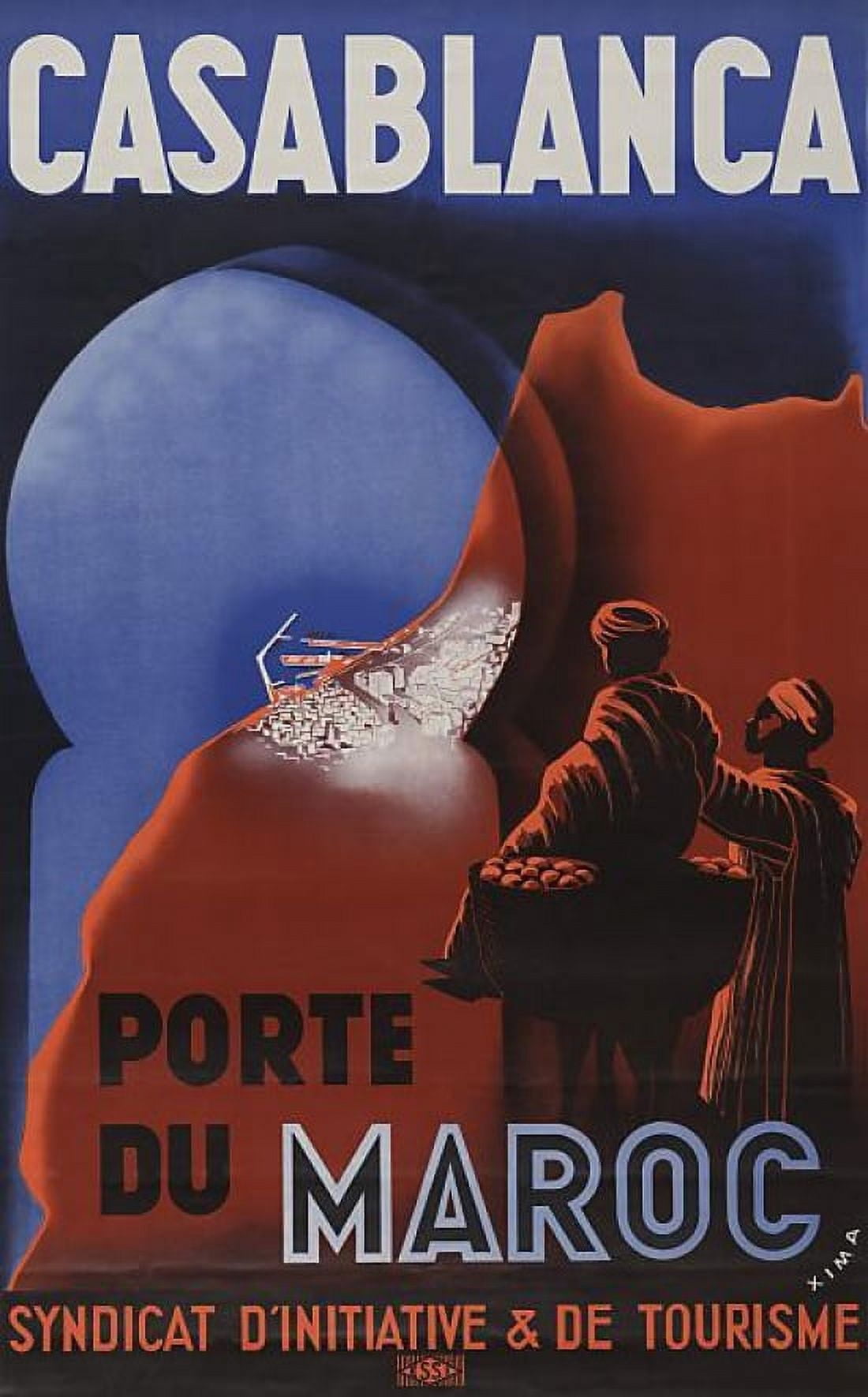 Casablanca Port Of Moroco Canvas Art - (24 x 36)