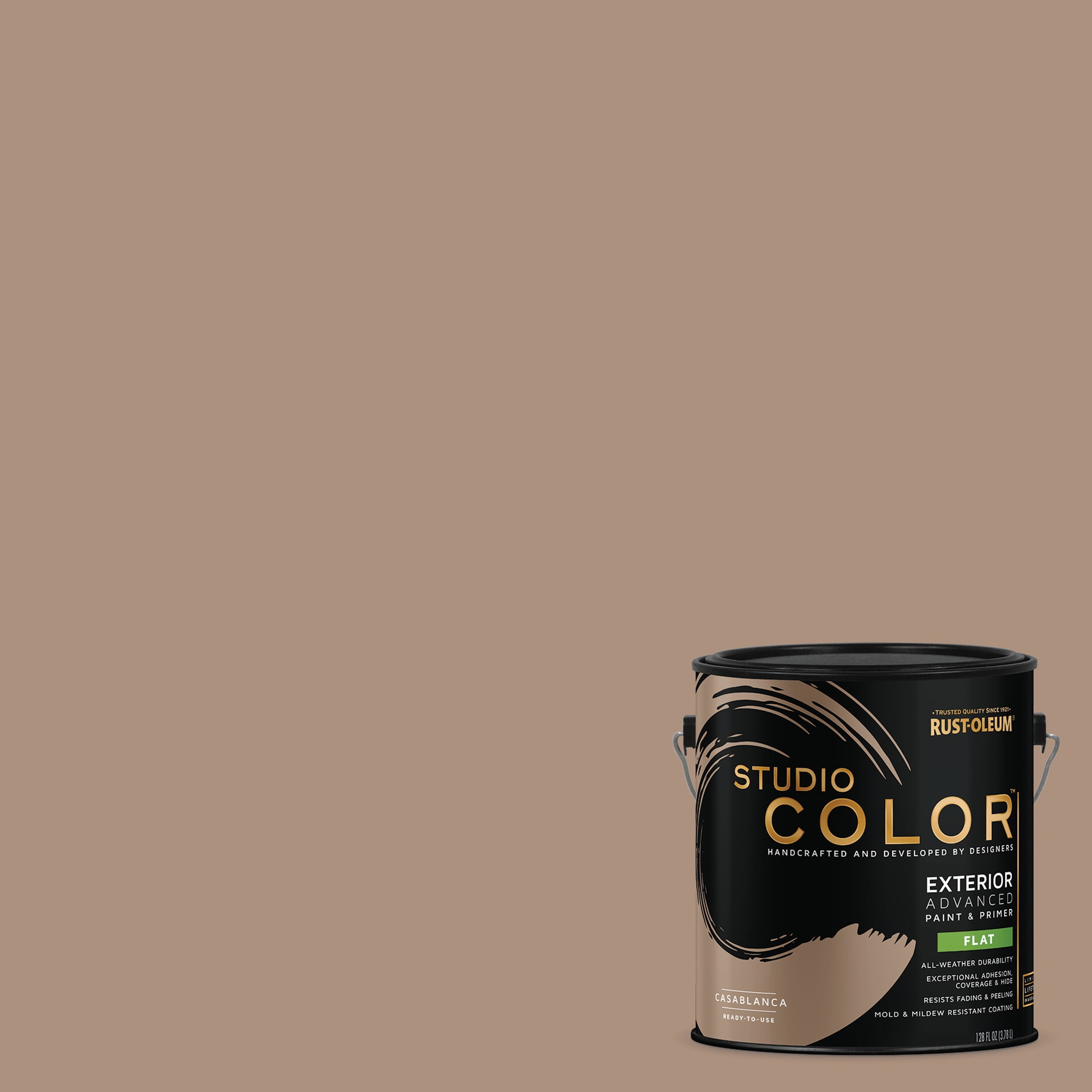 Casablanca, Rust-Oleum Studio Color Exterior Paint + Primer, Flat Finish, Gallon