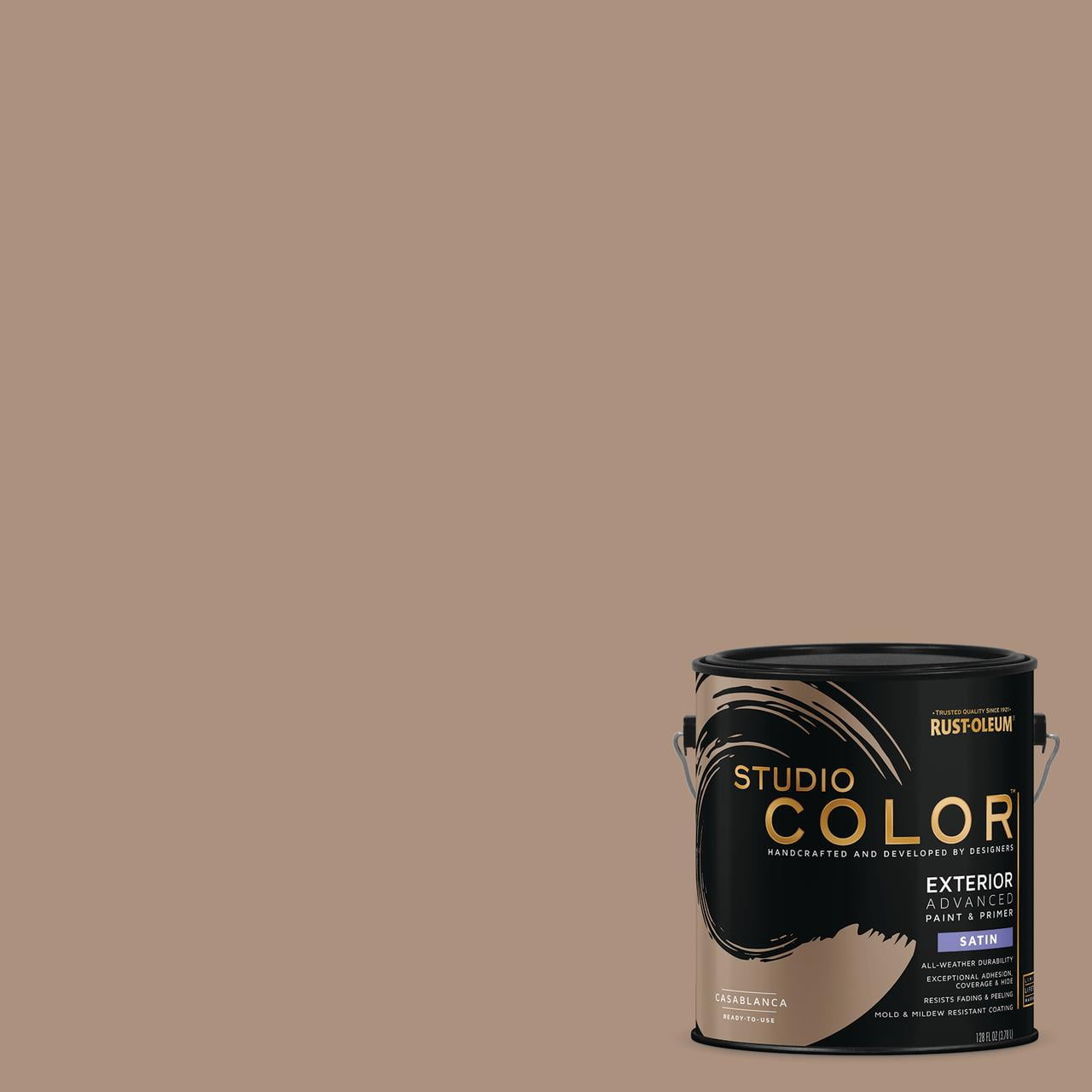Casablanca, Rust-Oleum Studio Color Exterior Paint + Primer, Satin Finish, Gallon