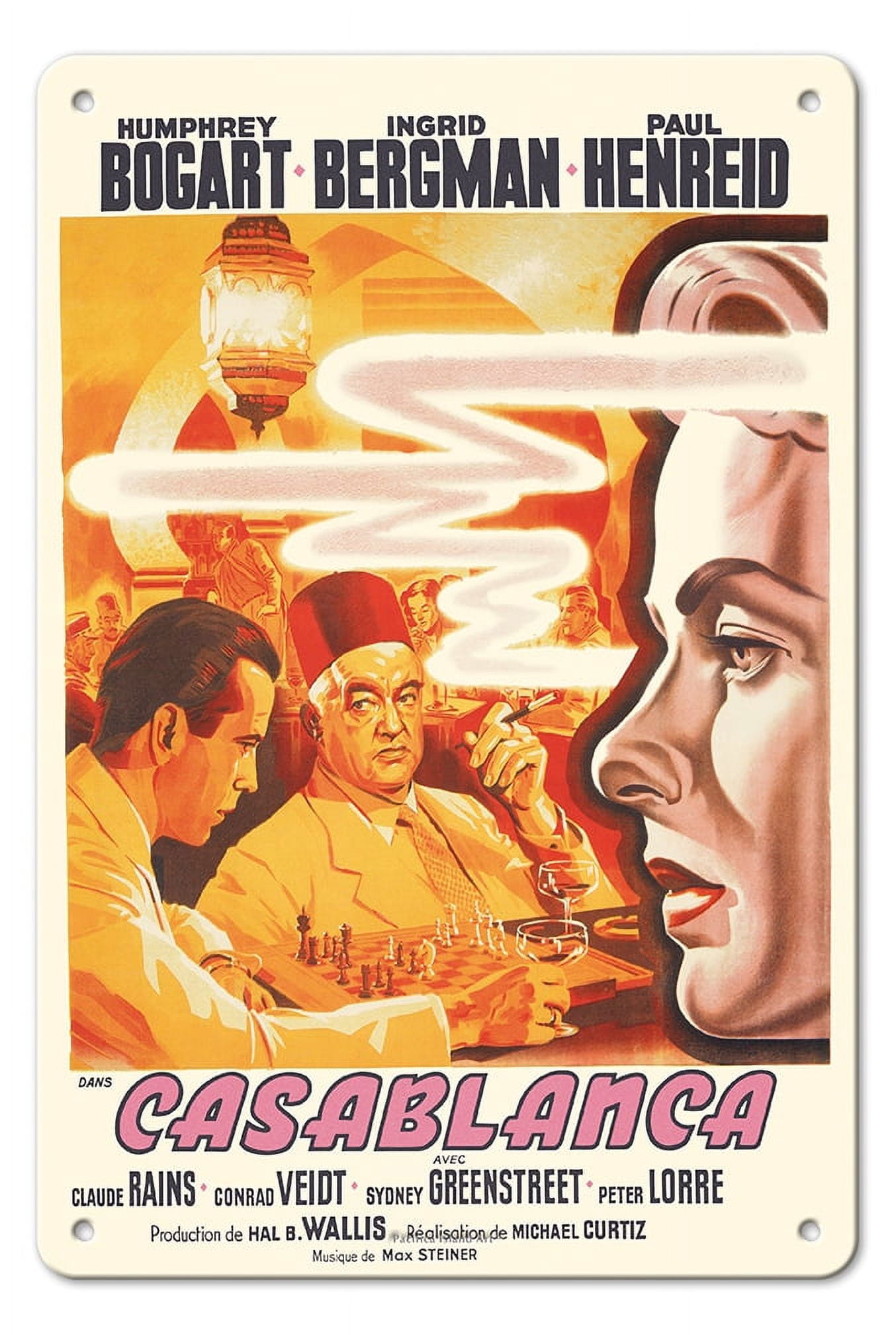 Casablanca - Staring Humphrey Bogart and Ingrid Bergman - Vintage ...