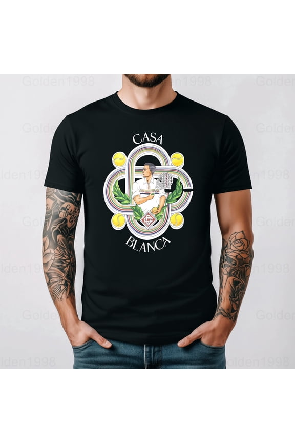 Casablanca Tennis Club Luxury Streetwear Brand Fan Gift Graphic Tee,for men & women up to 5XL