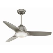 Casablanca Wisp 44 Inch Indoor Ceiling Fan with LED Light, Painted Pewter