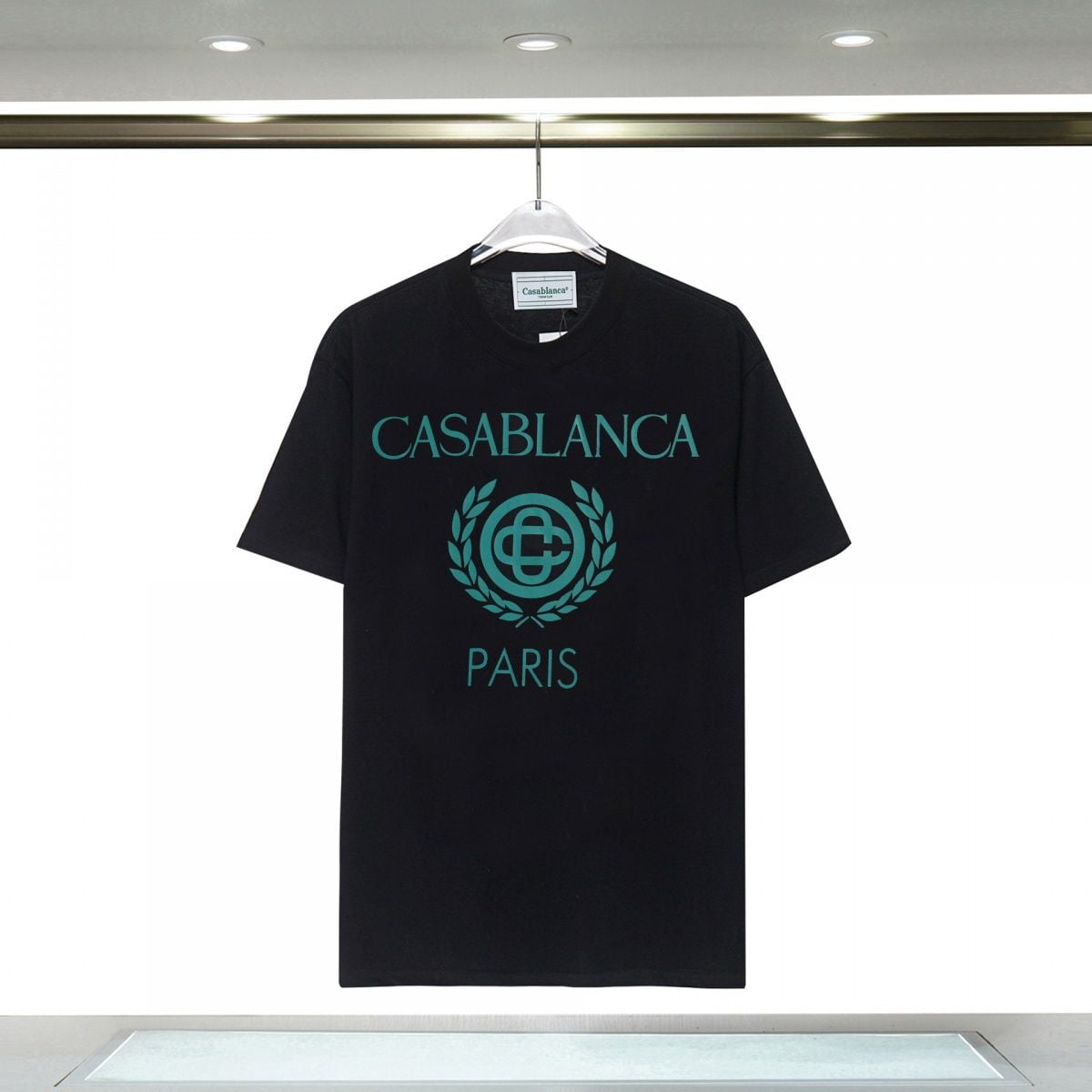 Casablanca double yarn pure cotton men's and women's T-shirt hip-hop ...