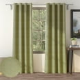 thumbnail image 1 of Casableu 50" W x 108" L 85% Blackout Curtains, Set of 2, Thermal Insulated (Light Green), 1 of 6