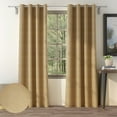 thumbnail image 1 of Casableu 50" W x 84" L 85% Blackout Curtains, Set of 2, Thermal Insulated (Mustard), 1 of 6