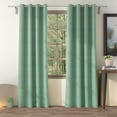 thumbnail image 1 of Casableu 50" W x 108" L 85% Blackout Curtains, Set of 2, Thermal Insulated (Sea Green), 1 of 5