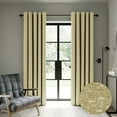 thumbnail image 1 of Casableu 50" W x 108" L 85% Blackout Curtains, Set of 2, Thermal Insulated (Green ), 1 of 8