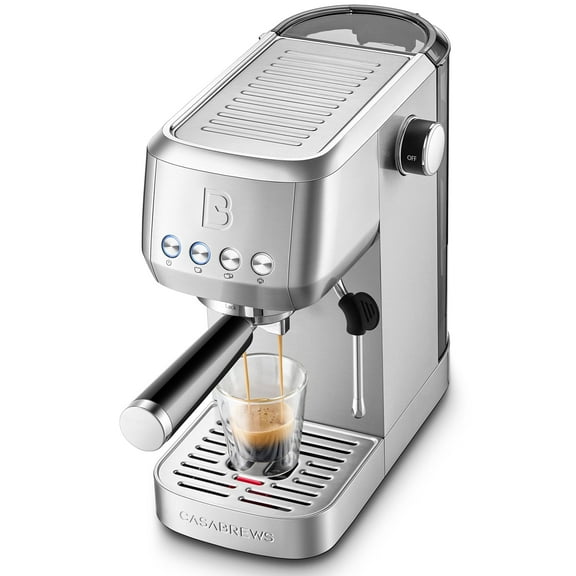 CASABREWS 3700 Essential 20-Bar Espresso Machine and Coffee Maker, Stainless Steel