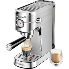 Milk Frothers, Gourmia GMF255 Espresso Coffee Pot & Milk Frother Combo, 2  in 1 Coffee Station With Interchangeable Base