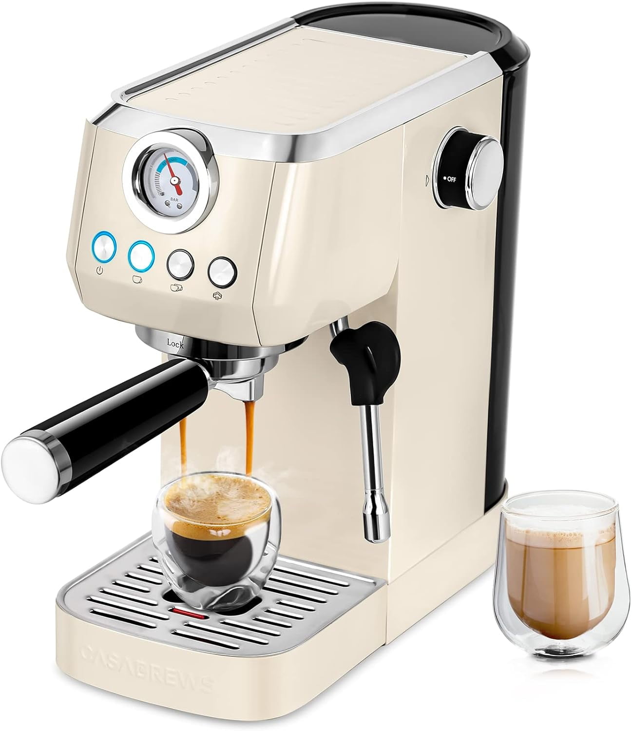 Casabrews Espresso Machine with Milk Frother Steam Wand, 20 Bar Pump  Stainless Steel Professional, Facebook Marketplace